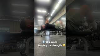 115 pound dumbbells gym motivation keepgoing gymlife [upl. by Norford340]