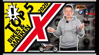 TOP 5 BELIEBTESTE MOTORRÄDER amp Motorradmarken  Neuzulassungen 2020  Helmexpresscom [upl. by Hailat590]