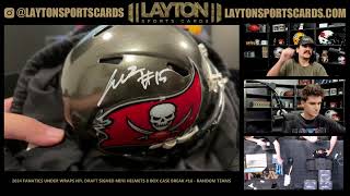 2024 Fanatics Under Wraps NFL Draft Signed Mini Helmets 8 Box Case Break 16 [upl. by Grewitz]