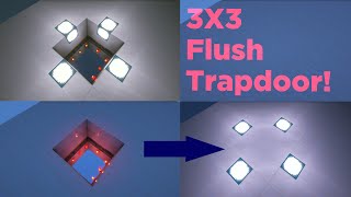 Minecraft  3X3 fast flush piston trapdoor [upl. by Aimar]