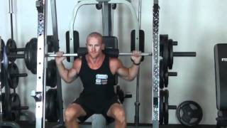 Smith Machine Exercises Part 3 FSMC Smith Machine with Bench [upl. by Dahlia561]