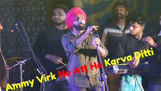 Ammy VIrk Performing Live On Stage At Rose Fest Chandigarh 2020 after long time [upl. by Verlie]