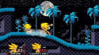 SSF2 Mods  Super Sonic VS Fleetway Sonic [upl. by Barrada]