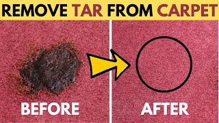 Fastest Way to Remove Tar from Carpet  House Keeper [upl. by Dlareg745]