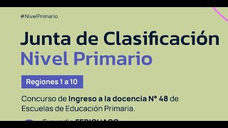 Concurso de ingreso a docencia Nº 48 Escuelas de educación Primaria 12432 a 5474 [upl. by Mord]