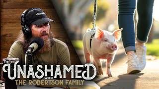 Jase Sees a Bad Omen When He Misses Church amp Taking a Leashed Pig for a Walk  Ep 905 [upl. by Dazhehs]