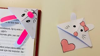 Kolay Origami Kitap Ayracı Yapımı 📚  Origami Bookmark [upl. by Ezara]