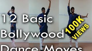 12 Basic Bollywood Dance Moves  Beginner Level  ABDC [upl. by Annawoj636]