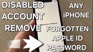 iCloud Unlock Disabled Account with Forgotten Apple ID and Password [upl. by Mansfield]