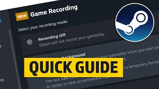 Steam Game Recording How to Activate and Use It InGame Guide [upl. by Leonid788]