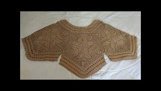 Blusa tejida a crochet todas las tallas  tutorial paso a paso  facil y rapido 1 [upl. by Lesiram]