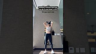 Kettlebell workouts keep my abs and arms toned at 54 tonedabs abs absworkout tonedarms over50 [upl. by Emyam]