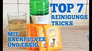 Top 7 Reinigungs Tricks mit Backpulver und Essig für Zuhause [upl. by Fermin]