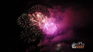 Fuegos Artificiales Bienvenida año 2018 en Iquique Cavancha [upl. by Halyahs]