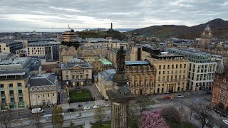 Melville Monument Edinburgh from above [upl. by Saunder148]