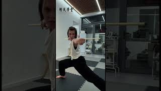 Germany trainee practises Shaolin Cudgel according to Master Leos Guidance kungfu shaolin china [upl. by Anette]