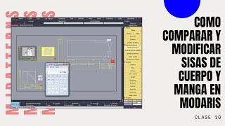 CURSO LECTRA MODARIS V8 VIDEO10 COMO COMPARAR Y MODIFICAR LAS SISAS DE CUERPO Y MANGA EN MODARIS [upl. by Alomeda]