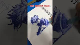 Bored in Class 💀 anime sketch drawing shorts gojo viral thebhimsenart [upl. by Streeto698]