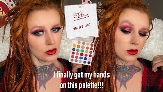 Bh Cosmetics Miss Claus The Lit List palette tutorial— it’s finally mine [upl. by Olodort]