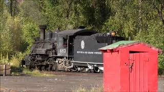 Cumbres and Toltec Steam happenings in and around Chama yard [upl. by Fayth]