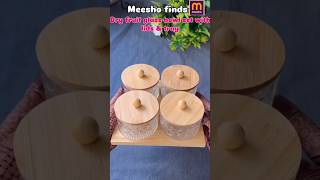 Meesho Find Glass Bowl Set🫙 shorts youtubeshorts bowl glass meesho viralshorts trending yt [upl. by Sindee]