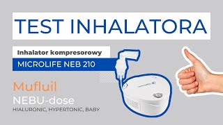 MICROLIFE NEB 210  TEST INHALATORA NA NEBUdose i Mufluil [upl. by Ennahtur104]