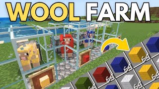 How To Make Wool Farm in Minecraft Easy [upl. by Giddings]