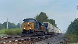 CSX ES40DC 5319 w Nice K5HL Leads Intermodal I12926 on 72724 [upl. by Naam]