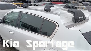 Como Instalar barras porta equipaje THULE Kia Sportage [upl. by Nylarac]