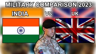 Indian vs UK Military Comaprison 2023  British Soldier Reacts [upl. by Ennayram]