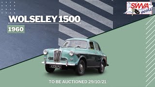 Lot 24  Wolseley 1500 1960  SWVA October Classic Sale [upl. by Phi]