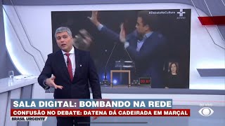 Brasil Urgente Joel Datena comenta sobre briga envolvendo o pai em debate [upl. by Atimed]