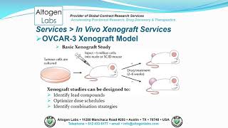 Altogen Labs OVCAR3 Ovarian Cancer Xenograft [upl. by Furie]