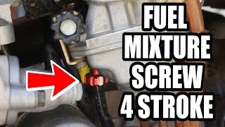 How to install fuel mixture screw on 4 stroke dirt bike  Keihin FCR carburetor [upl. by Asusej]