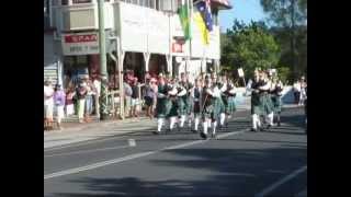 Maclean Highland Gathering 2012 Street March [upl. by Anem]