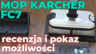 Mop bezprzewodowy akumulatorowy Karcher FC7 recenzja i pokaz działania [upl. by Hole]