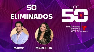 Marco Valdés y Marcelia Figueroa son los primeros eliminados de ‘Los 50’ [upl. by Jolee]