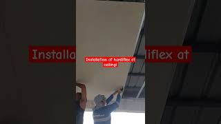 Hardiflex installation shortsvideo construction ceiling satisfying asmrvideos ceilingdesign [upl. by Thilde]