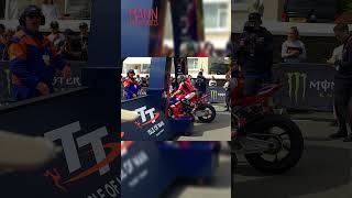 John McGuinness Takes Pole 🇮🇲 First on the Start Line for RST Superbike TT Race Isle of Man TT 2024 [upl. by Elokkin344]