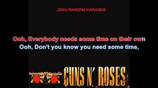 Guns N Roses  November Rain Karaoke [upl. by Remos]