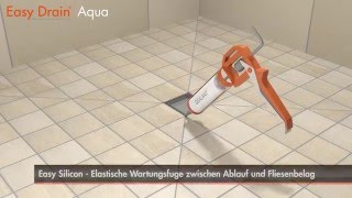 Einbau einer Bodenablauf – Easy Drain Aqua Deutsch [upl. by Adnawot]