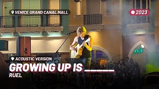 Ruel – GROWING UP IS  Acoustic Live at Venice Grand Canal Mall 2023 [upl. by Lefty]