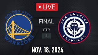 Golden State Warriors vs LA Clippers LIVE  November 18 2024  Clippers vs Warriors LIVE NBA 2K25 [upl. by Htur]