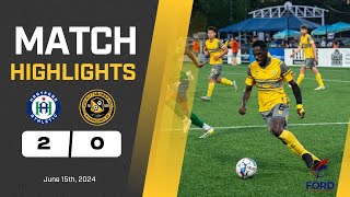 Pittsburgh Riverhounds vs Hartford Athletic Match Highlights 61524 [upl. by Nilad]