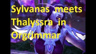 Sylvanas meets Thalyssra for the first time in Orgrimmar [upl. by Catto]