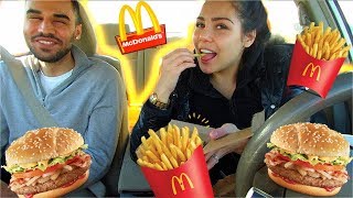 TASTING TORONTOS VEGAN BIG MAC amp MC DONALDS PARMESAN FRIES MUKBANG VLOG [upl. by Rheinlander]