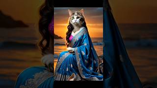 Cat wedding dress cat wedding dress catlover animals trends viralshorts shortsfeed catstory [upl. by Whall4]