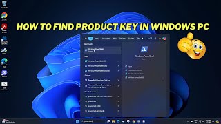 How to Find Product Key in windows PC  2024 [upl. by Coryden768]