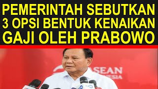 Breaking news bocoran 3 opsi bentuk kenaikan gaji dan tunjangan PNS dan pensiunan PNS tahun 2025 [upl. by Artim]