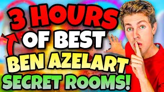 3 HOURS OF BEN AZELART SECRET ROOMS CRAZIEST ROOMS [upl. by Annahaj312]